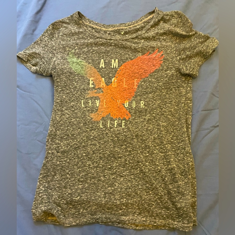 American Eagle t-shirt, small, gray